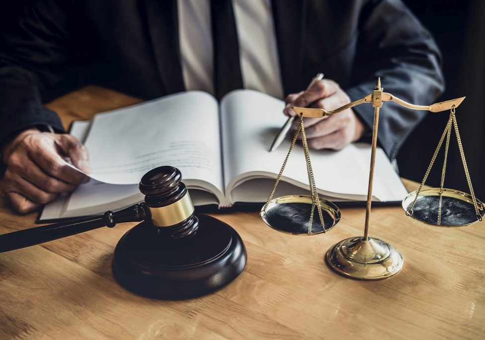 lawyer at desk