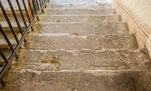 The Staircase Of The Old House. Steps Of The Old Staircase