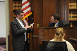 patrick noonan showing knife in evidence