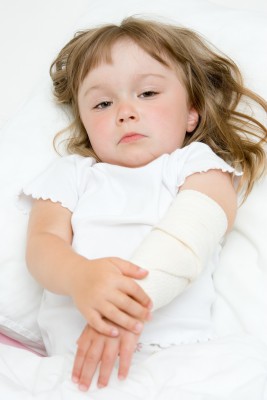 Burn injuries can be especially painful to young children.